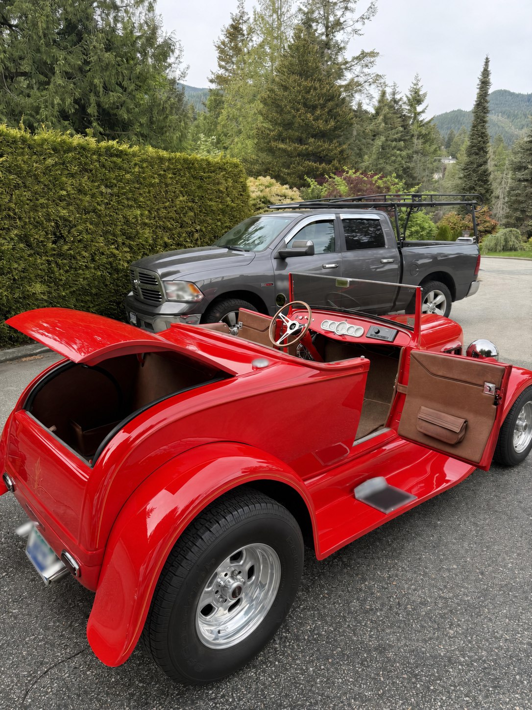 1929 Ford Hot Rod after professional mobile detailing